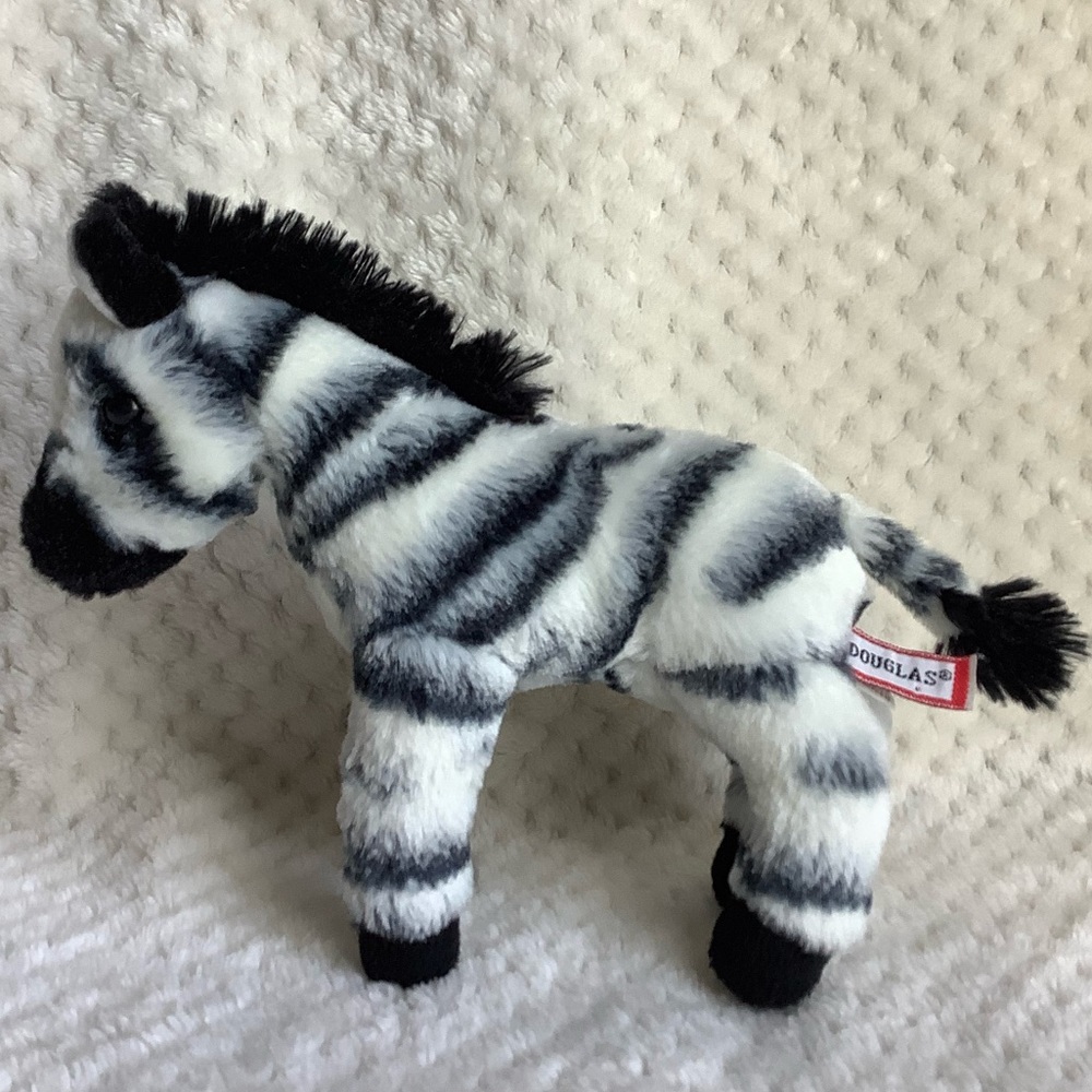 DOUGLAS Cuddle Toy 2011 Plush Zebra #4089 Stuffed Animal